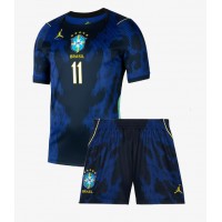 Dětský Fotbalový dres Brazílie Raphinha Belloli #11 MS 2026 Venkovní Krátký Rukáv (+ trenýrky)
